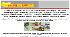 Desktop Screenshot of barricadetapeexpress.com